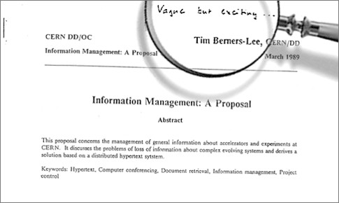 Письмо Тима Бернерс-Ли руководству с предложением создать WWW